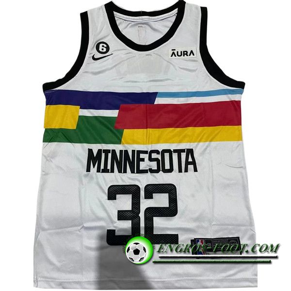 Maillot Minnesota Timberwolves (TOWNS #32) 2023/24 Blanc