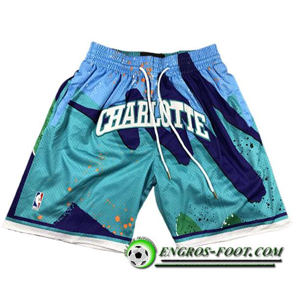 Shorts NBA Charlotte Hornets 2023/24 Bleu