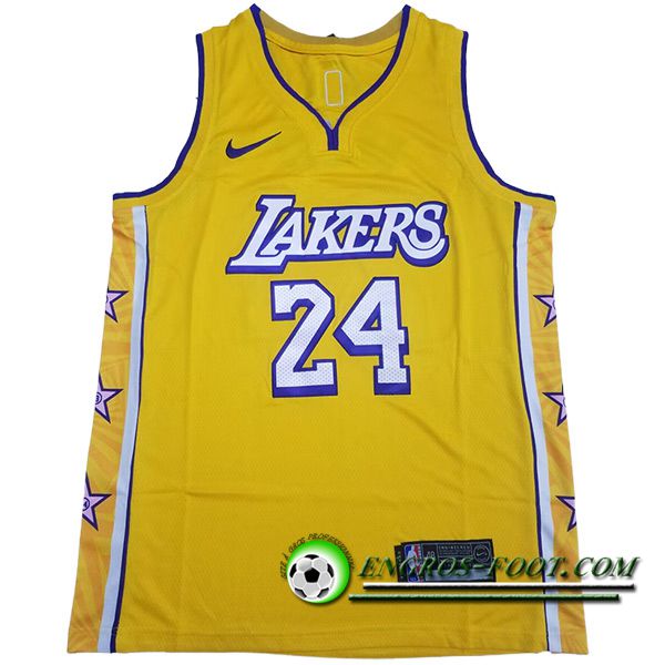 Maillot Los Angeles Lakers (BRYANT #24) 2023/24 Jaune -03