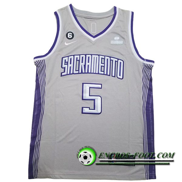 Maillot Sacramento Kings (FOX #5) 2023/24 Gris