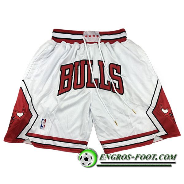 Shorts NBA Chicago Bulls 2023/24 Blanc