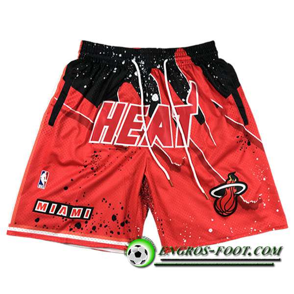 Shorts NBA Miami Heat 2023/24 Rouge