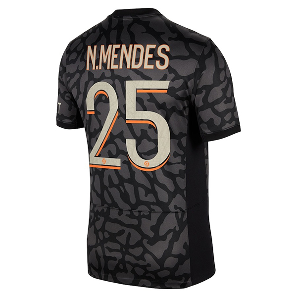 Maillot de Foot PSG (N.MENDES #25) 2023/2024 Third