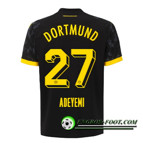 Maillot de Foot Dortmund BVB (ADEYEMI #27) 2023/2024 Exterieur