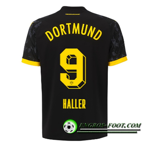 Maillot de Foot Dortmund BVB (HALLER #9) 2023/2024 Exterieur