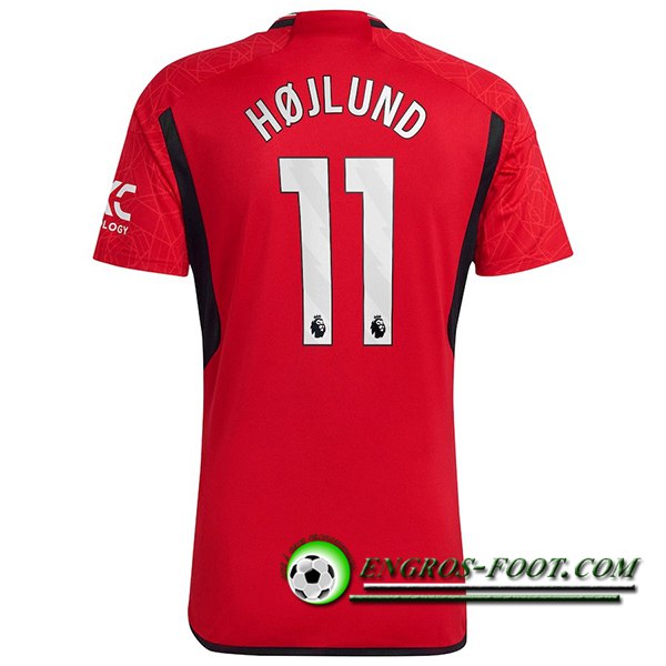 Maillot de Foot Manchester United (HOJLUND #11) 2023/2024 Domicile