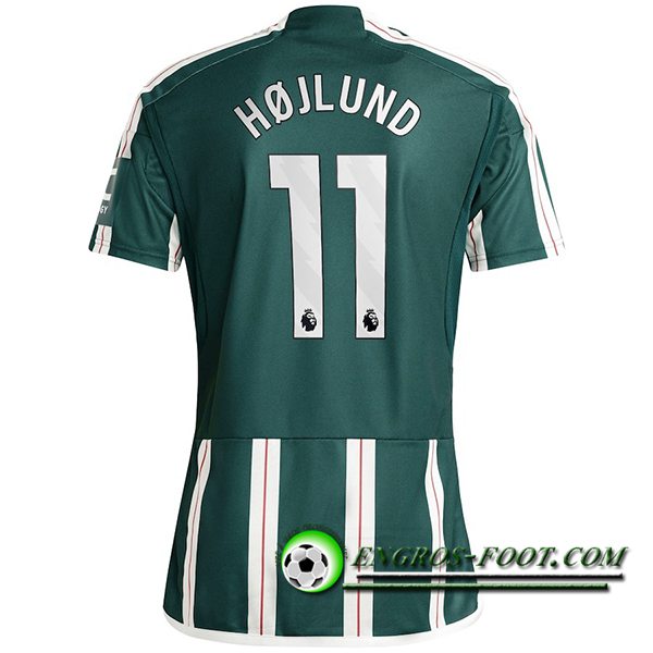 Maillot de Foot Manchester United (HOJLUND #11) 2023/2024 Exterieur