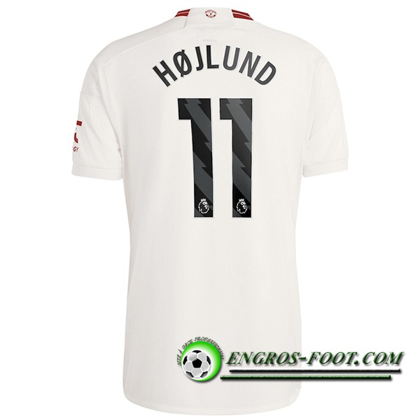 Maillot de Foot Manchester United (HOJLUND #11) 2023/2024 Third