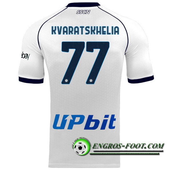 Maillot de Foot SSC Naples (KVARATSKHELIA #77) 2023/2024 Exterieur