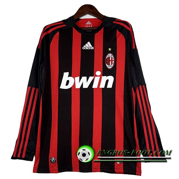 Maillot de Foot Milan AC Retro Manches Longues Domicile 2008/2009