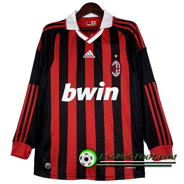 Maillot de Foot Milan AC Retro Manches Longues Domicile 2009/2010