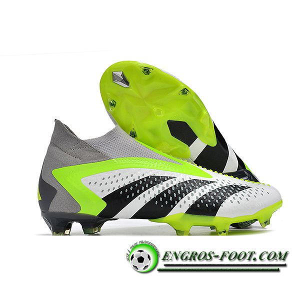 Adidas Chaussures de Foot Predator PREDATOR PREDATOR ACCURACY+ FG BOOTS Blanc/Noir/Gris/Vert