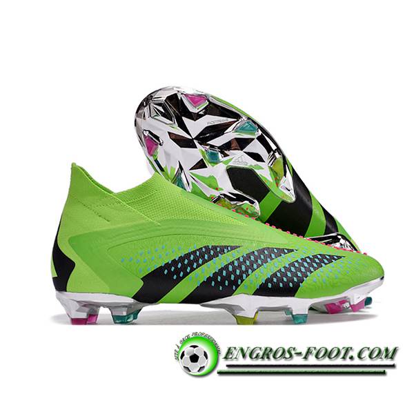 Adidas Chaussures de Foot Predator PREDATOR PREDATOR ACCURACY+ FG BOOTS Noir/Vert