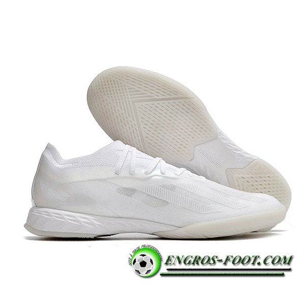 Adidas Chaussures de Foot X CRAZYFAST.1 IC BOOTS Blanc