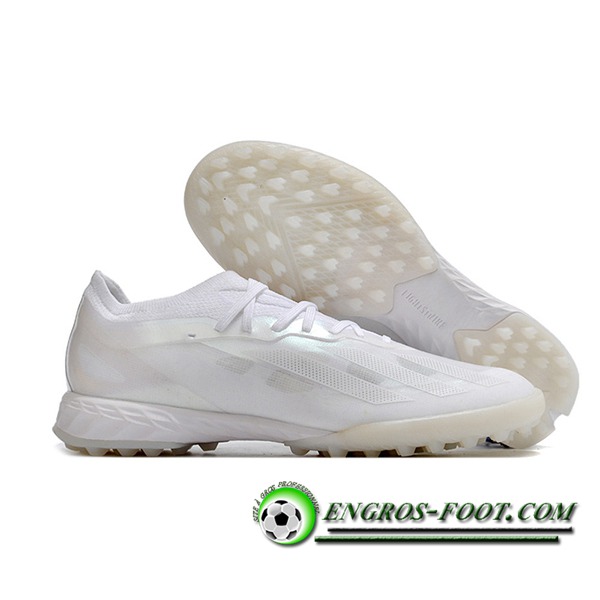 Adidas Chaussures de Foot X CRAZYFAST.1 TF BOOTS Blanc