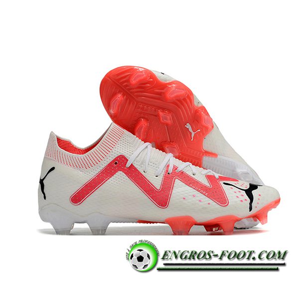 PUMA Chaussures de Foot Puma Future Ultimate FG Blanc/Orange