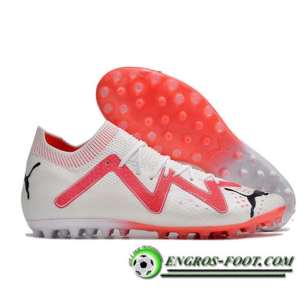 PUMA Chaussures de Foot Puma Future Ultimate AG Blanc/Rouge