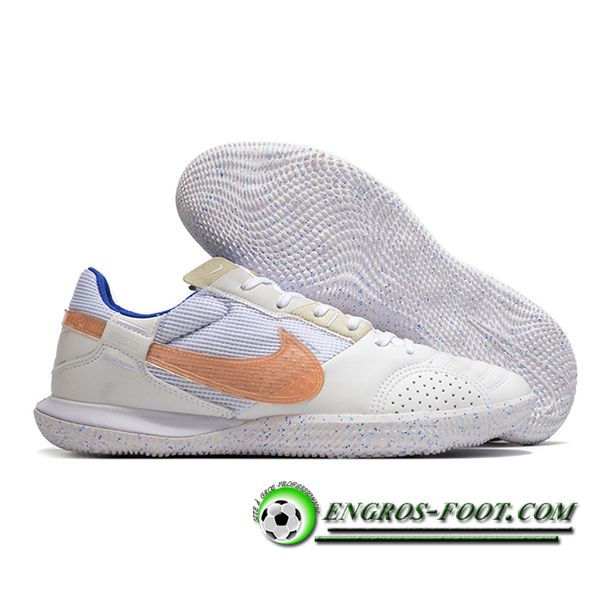 Nike Chaussures de Foot Streetgato Blanc/Orange