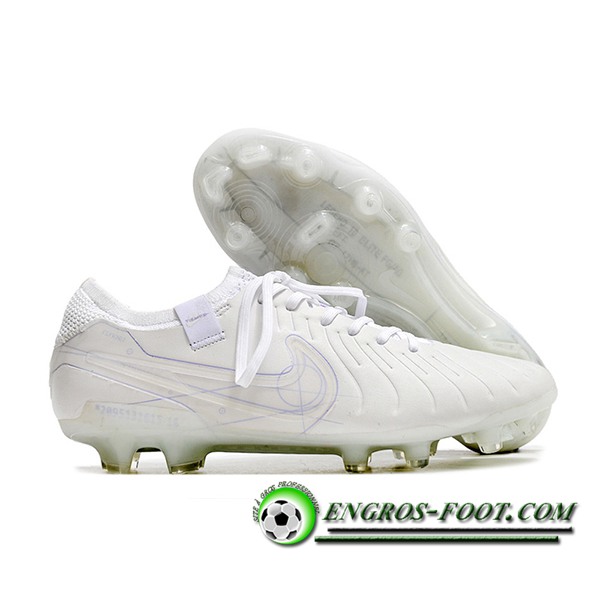 Nike Chaussures de Foot Tiempo Legend X Elite FG Blanc -03