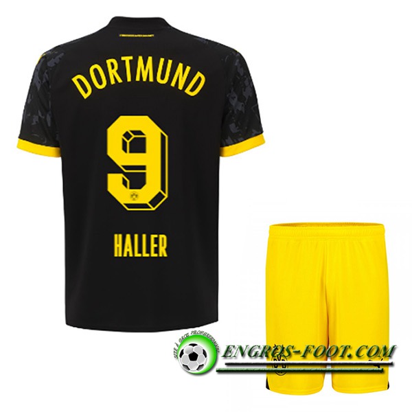 Maillot de Foot Dortmund BVB (HALLER #9) Enfants 2023/2024 Exterieur