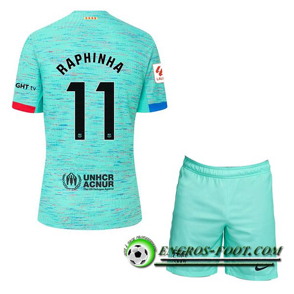 Maillot de Foot Barcelona (RAPHINHA #11) Enfants 2023/2024 Third