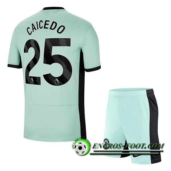 Maillot de Foot Chelsea (CAICEDO #25) Enfants 2023/2024 Third