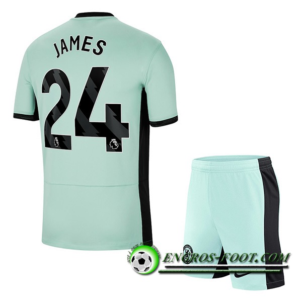 Maillot de Foot Chelsea (JAMES #24) Enfants 2023/2024 Third