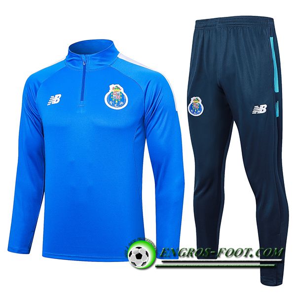 Ensemble Survetement de Foot FC Porto Bleu 2023/2024