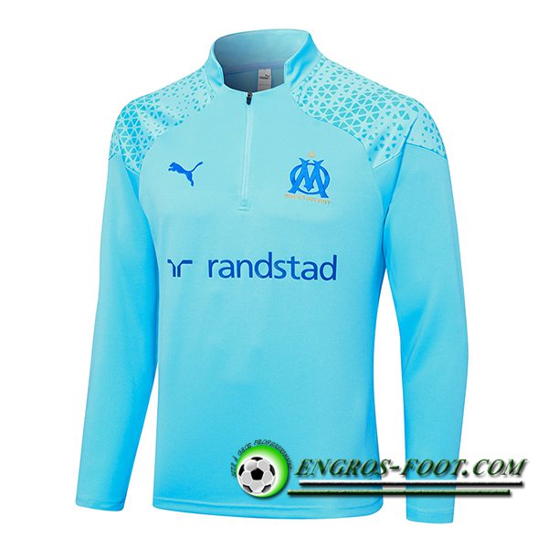 Sweatshirt Training Marseille Bleu Clair 2023/2024