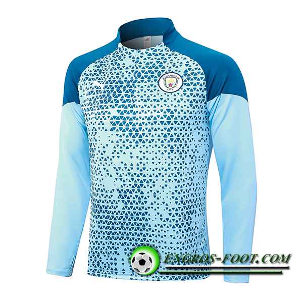 Sweatshirt Training Manchester City Bleu Clair 2023/2024 -02