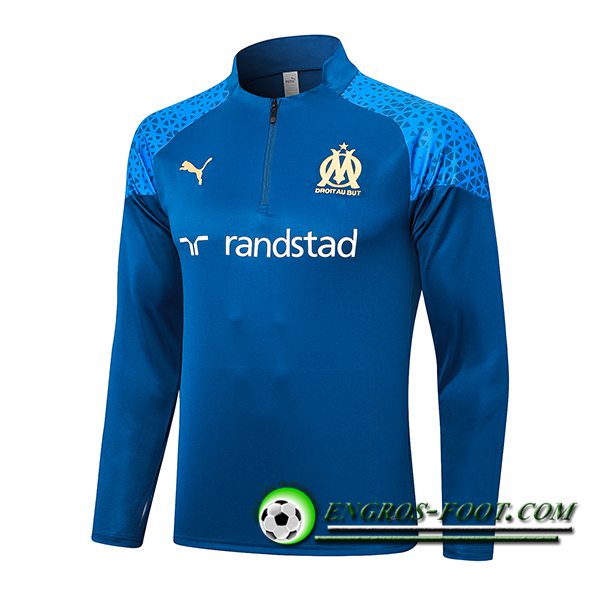 Sweatshirt Training Marseille Bleu Marine 2023/2024