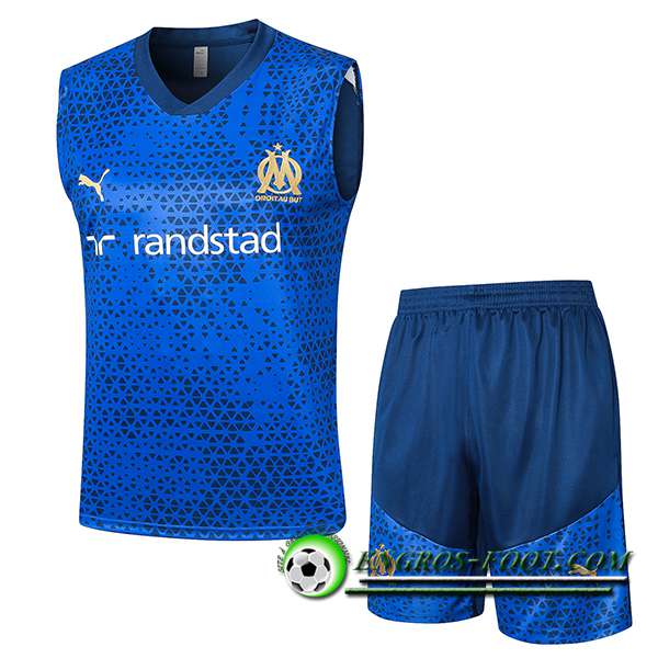 Ensemble Training Debardeur + Shorts Marseille Bleu 2023/2024