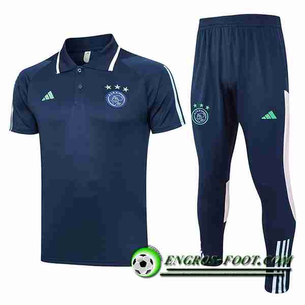 Ensemble Polo Foot Ajax Bleu Marine 2023/2024