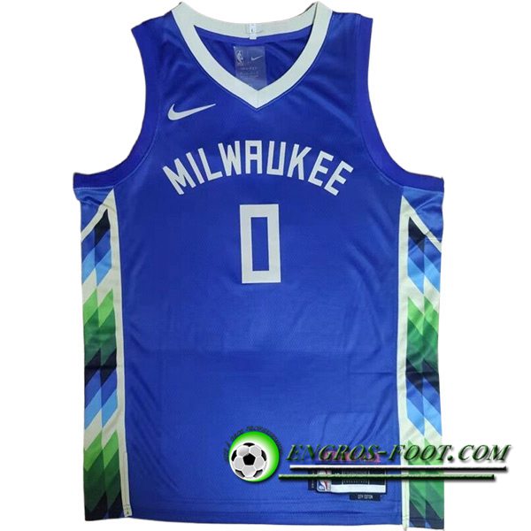 Maillot Milwaukee Bucks (LILLARD #0) 2023/24 Bleu