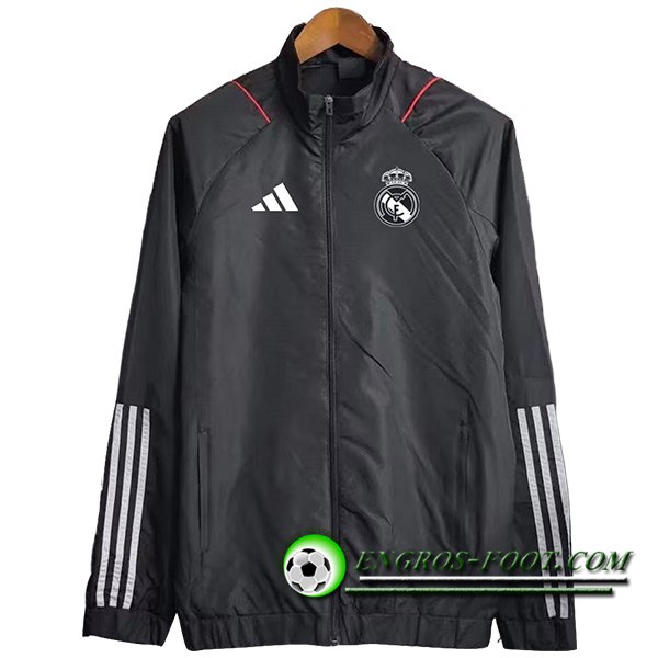 Coupe-Vent Real Madrid Noir 2023/2024