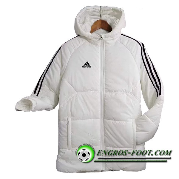 Nouveau Doudoune A Capuche Adidas Blanc 2023/2024 -03