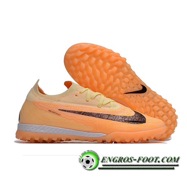 Nike Chaussures de Foot Phantom GX Elite TF Noir/Orange