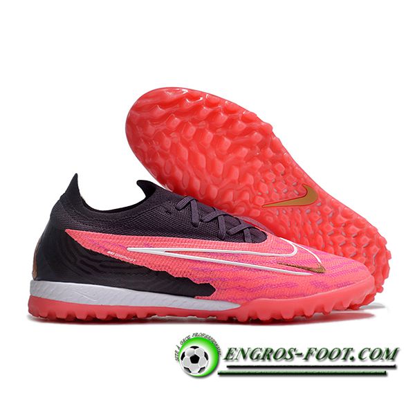 Nike Chaussures de Foot Phantom GX Elite TF Noir/Rose