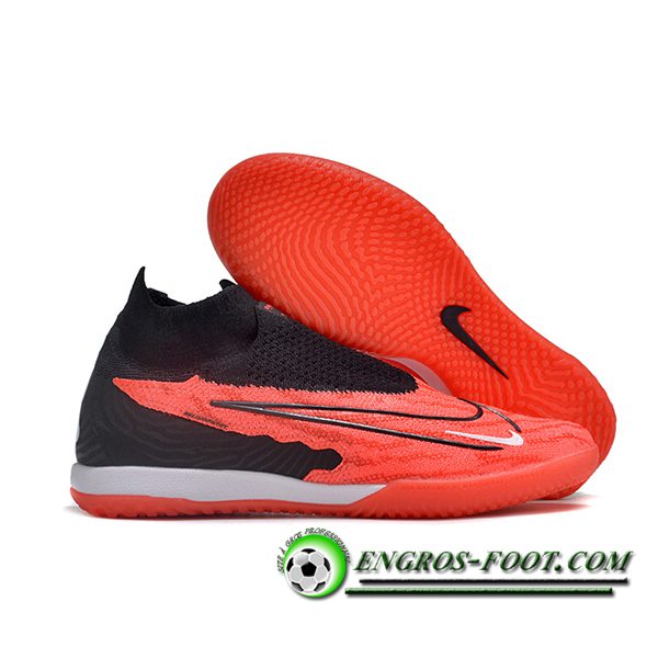 Nike Chaussures de Foot Phantom GX Elite DF Link IC Noir/Rouge