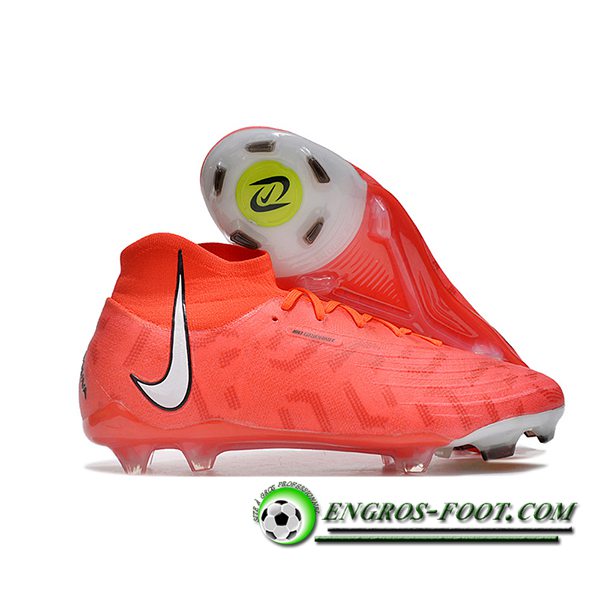 Nike Chaussures de Foot Phantom Luna Elite NU FG Rouge