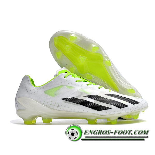 Adidas Chaussures de Foot X CRAZYLIGHT+ FG Blanc/Noir/Vert