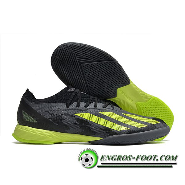 Adidas Chaussures de Foot X CRAZYFAST.1 IC BOOTS Vert/Gris/Noir