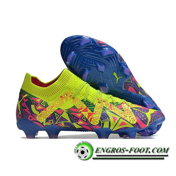 PUMA Chaussures de Foot Future Ultimate FG Vert/Pourpre