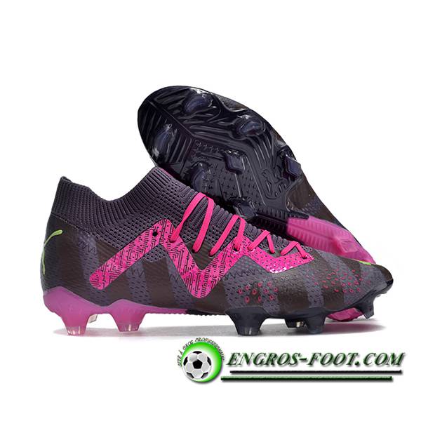 PUMA Chaussures de Foot Future Ultimate FG Noir/Pourpre