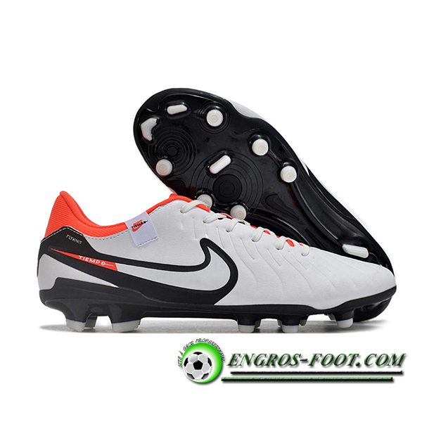 Nike Chaussures de Foot Legend X Academy FG Blanc/Noir/Orange