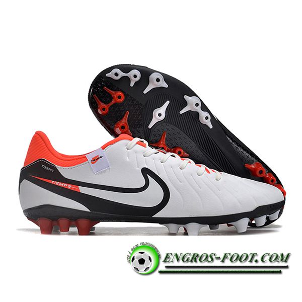 Nike Chaussures de Foot Legend X Academy AG Blanc/Noir/Orange