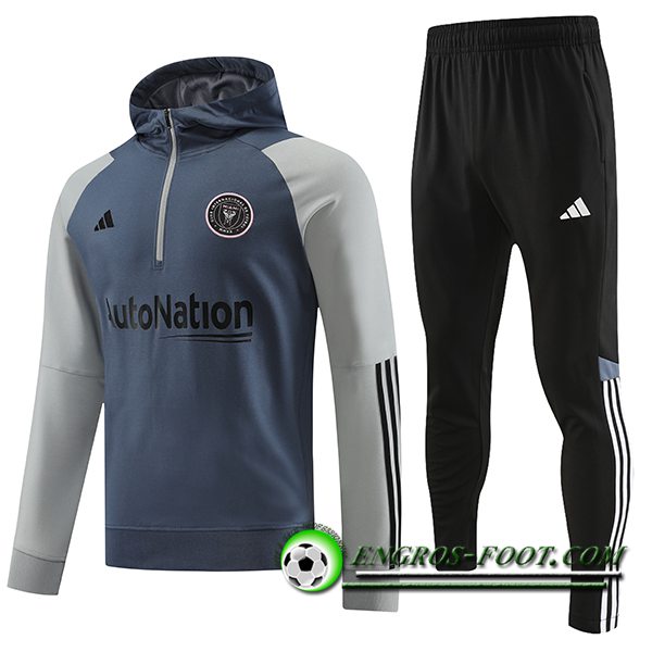 Ensemble Survetement Veste A Capuche Inter Miami CF Gris 2023/2024