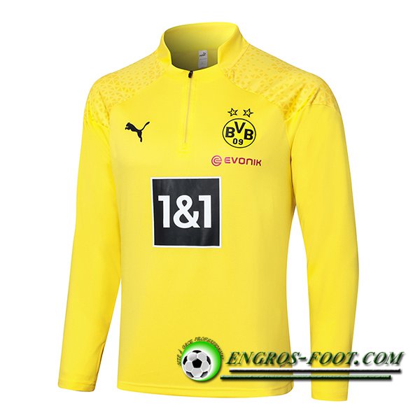 Sweatshirt Training Dortmund Jaune 2023/2024 -03