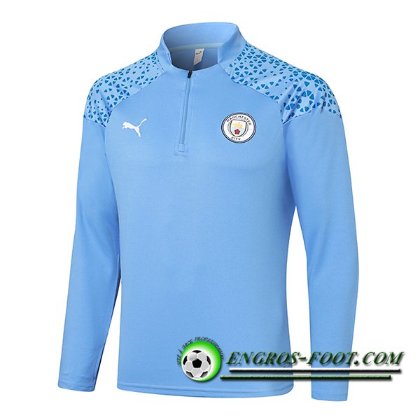 Sweatshirt Training Manchester City Bleu 2023/2024 -02