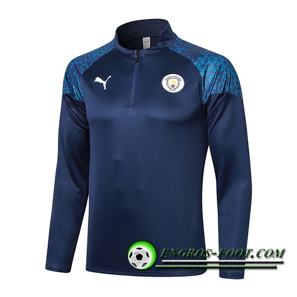 Sweatshirt Training Manchester City Bleu Marine 2023/2024